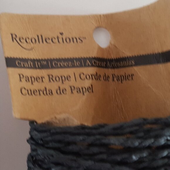 Paper Rope Black *AS IS* - Picture 2 of 3